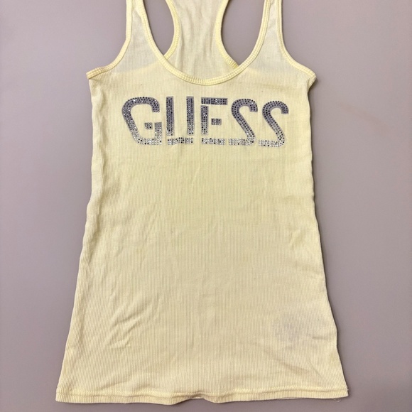 Guess Rhinestone Racerback Tank - Picture 1 of 3